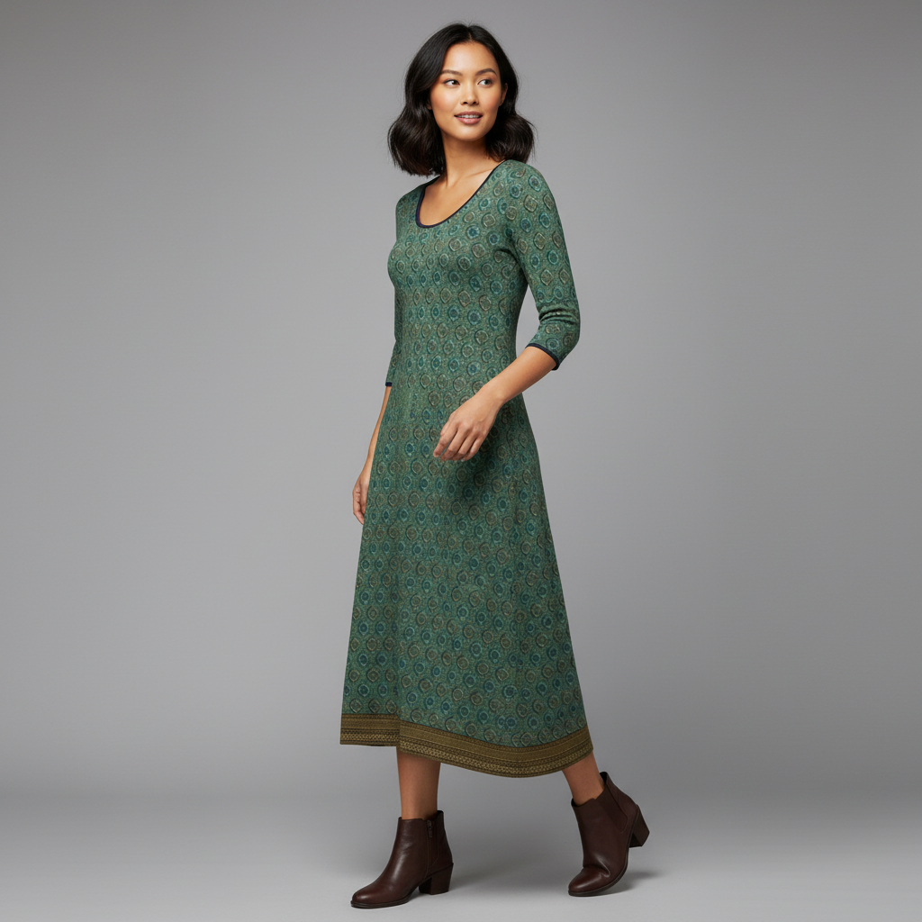 Vestido Midi Boho Elegante Feminino | Vestidos Mulher