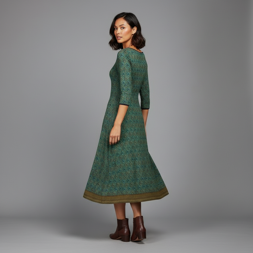 Vestido Midi Boho Elegante Feminino | Vestidos Mulher