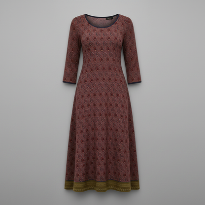 Vestido Midi Boho Elegante Feminino | Vestidos Mulher
