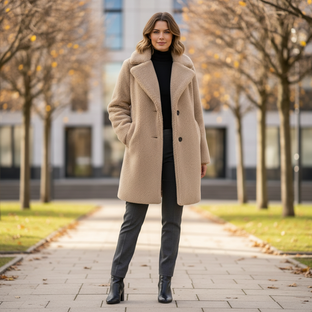 Casaco Feminino Teddy | Jaqueta Aconchegante de Inverno