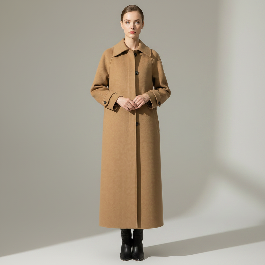 Casaco Longo Elegante Feminino | Jaqueta Clássica Ajustada
