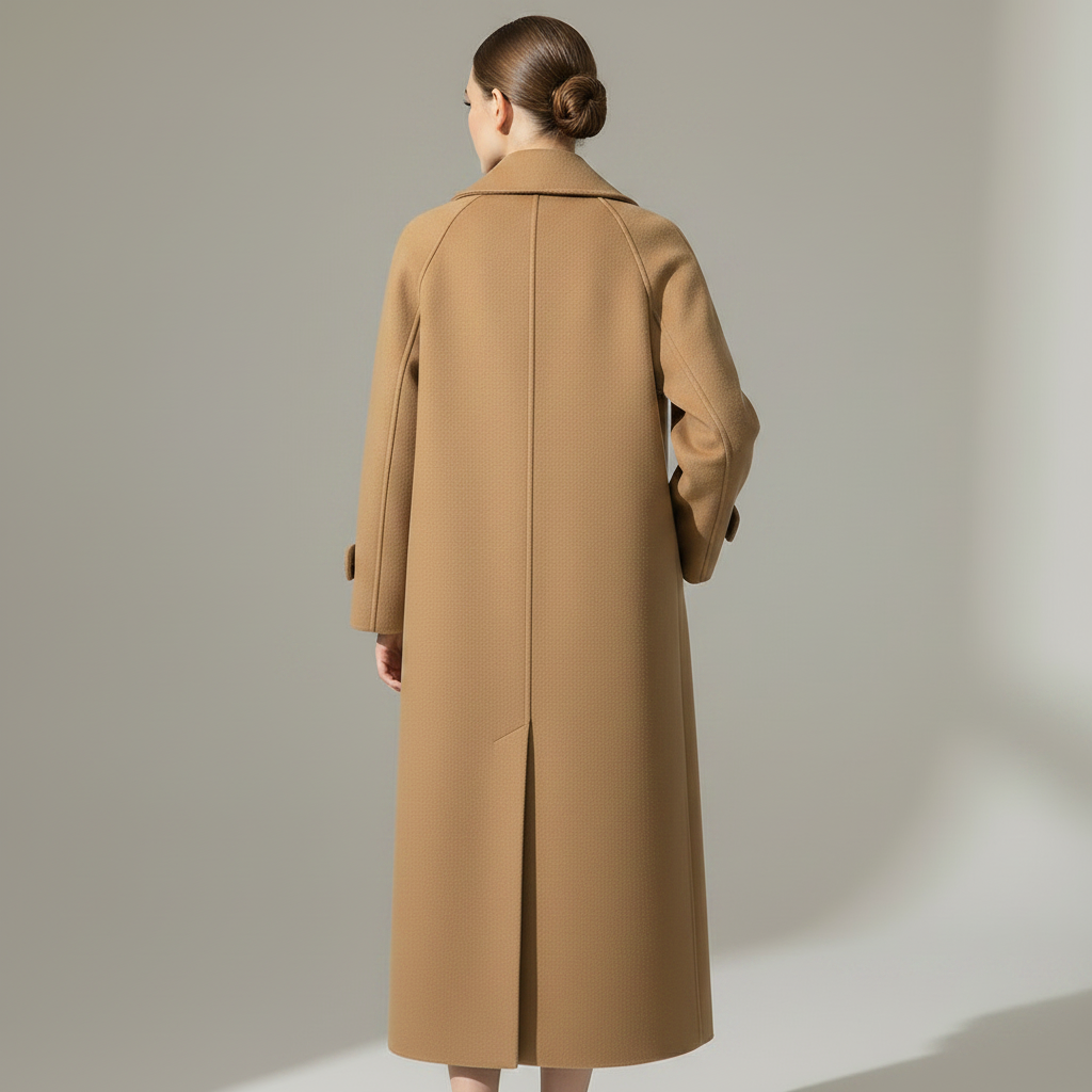 Casaco Longo Elegante Feminino | Jaqueta Clássica Ajustada