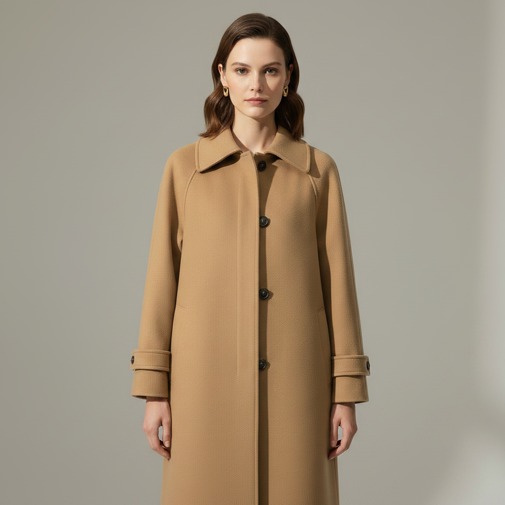 Casaco Longo Elegante Feminino | Jaqueta Clássica Ajustada
