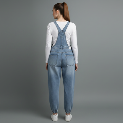 Jardineira Jeans Azul Vintage | Jardineiras Mulher