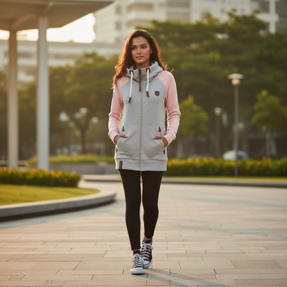 Moletom Feminino Casual | Blusão Mulher em Poliéster
