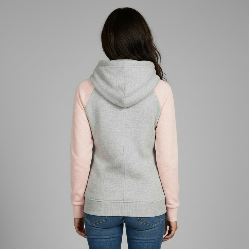 Moletom Feminino Casual | Blusão Mulher em Poliéster