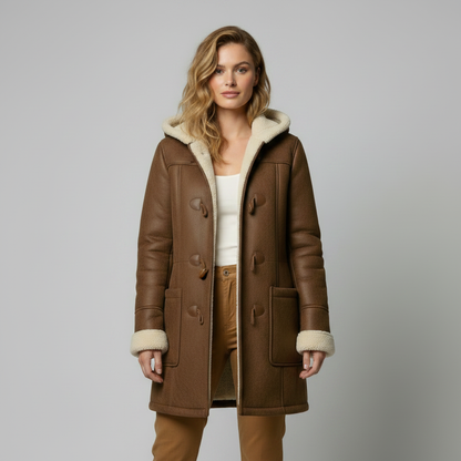 Casaco Grosso com Capuz Feminino | Jaqueta de Inverno