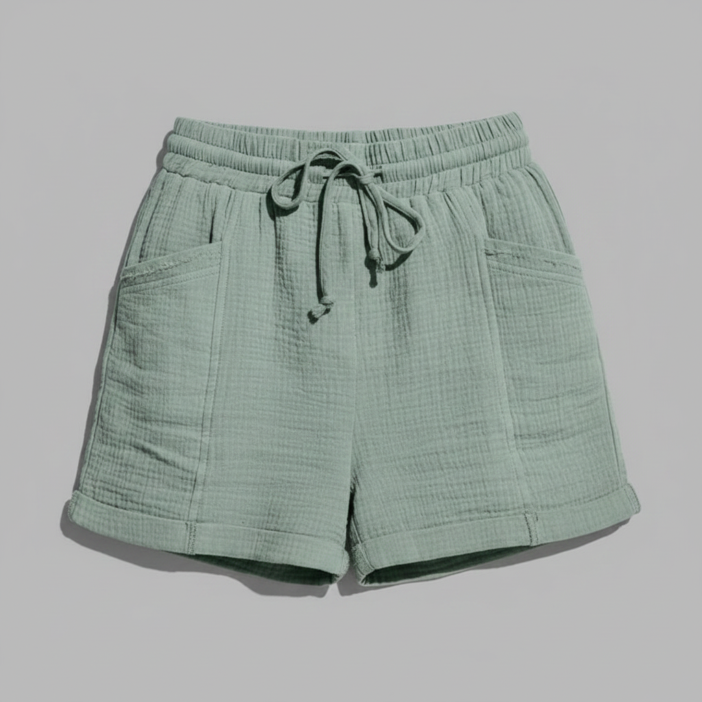 Short Feminino de Algodão Leve | Shorts de Verão Casuais