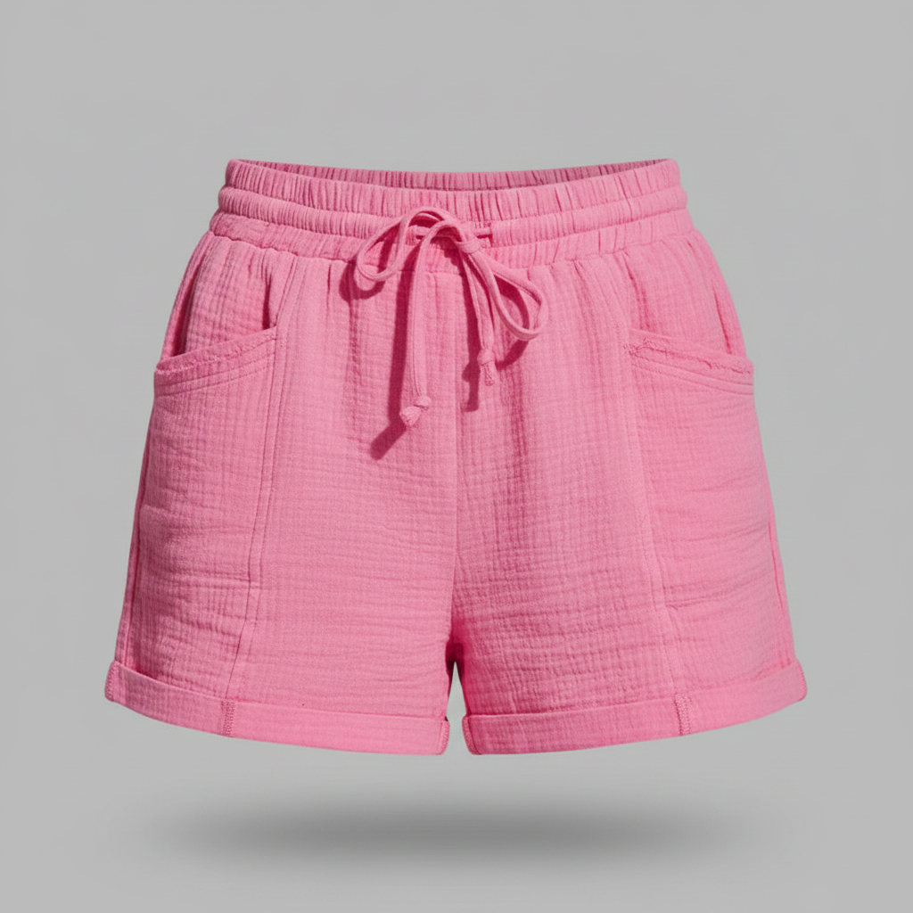 Short Feminino de Algodão Leve | Shorts de Verão Casuais
