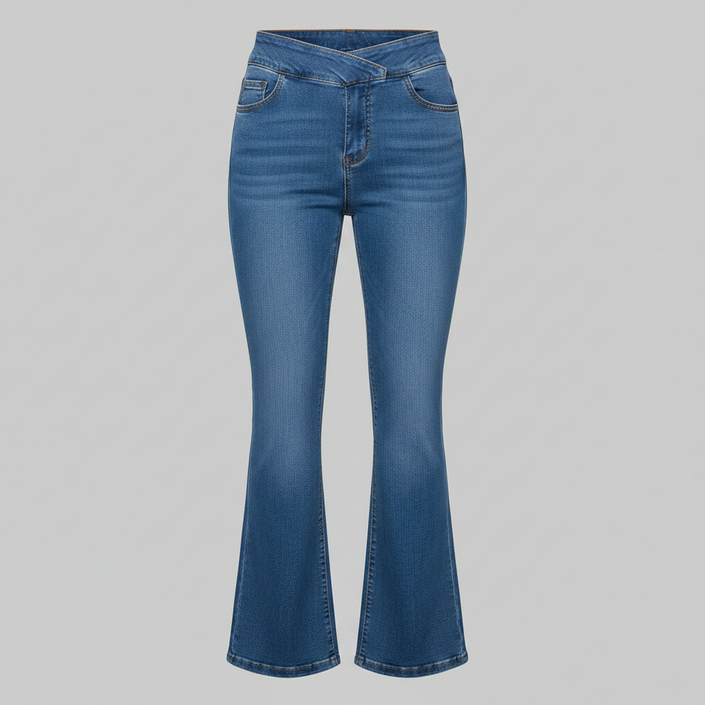 Helena | Calça Jeans Stretch Feminina com Cintura Alta